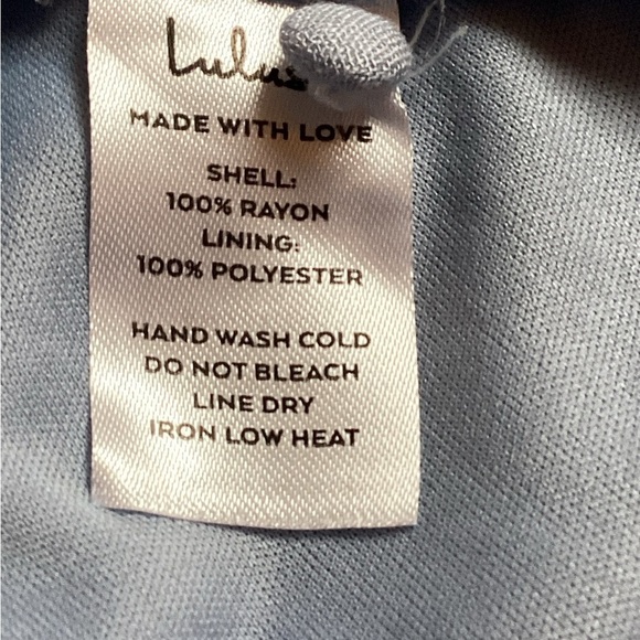 NWT Lulus Daytime Delight Light Blue Swiss Dot Tie-Back Mini Dress - Picture 7 of 7